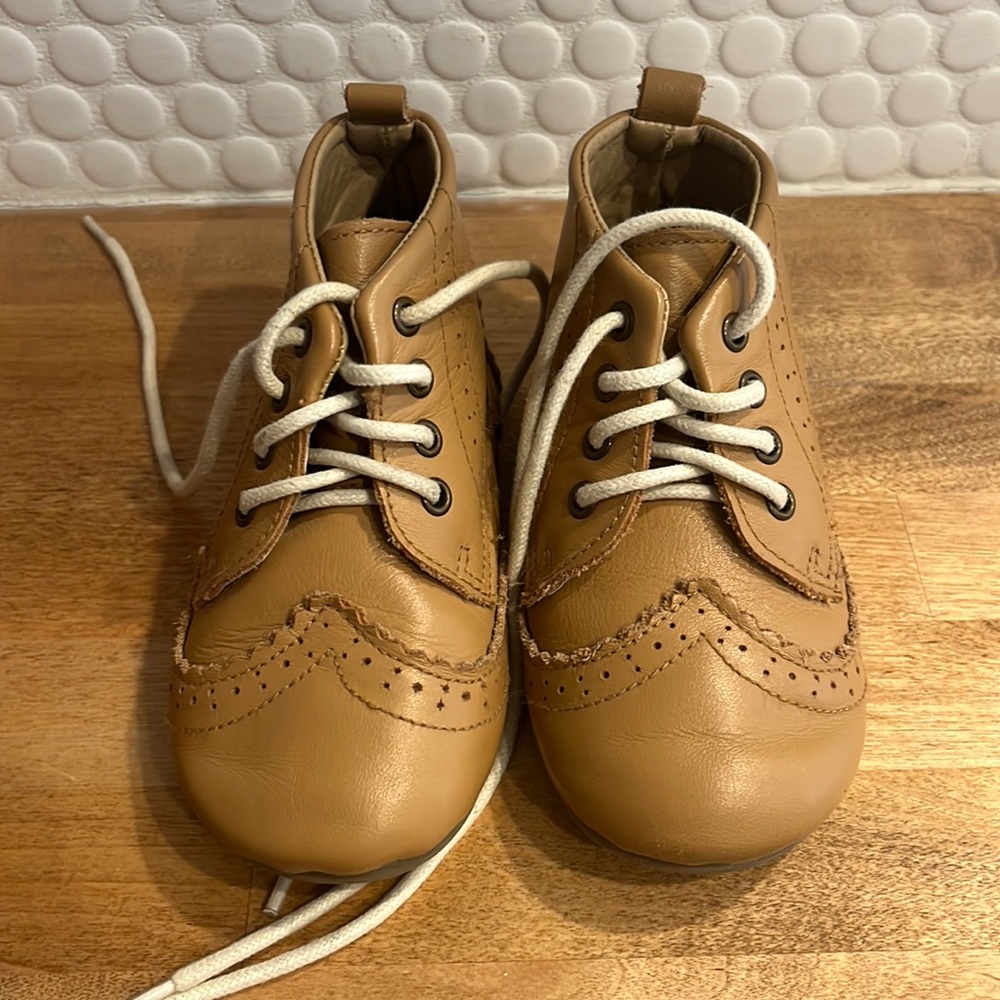 Archer and Fox European Leather Oxford Style Toddler Boots Sz 6